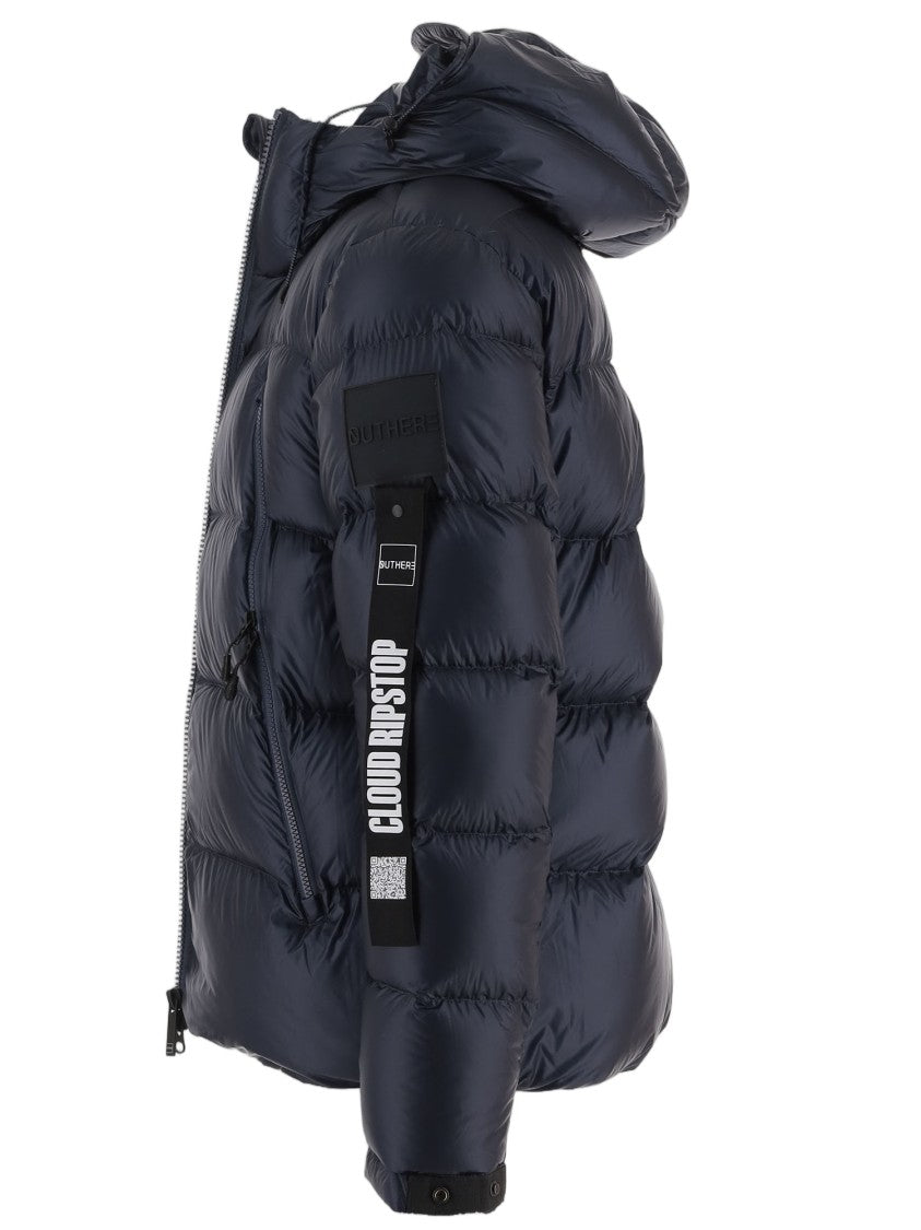Outhere Quilted Nylon Down Jacket With Adjustable Hood