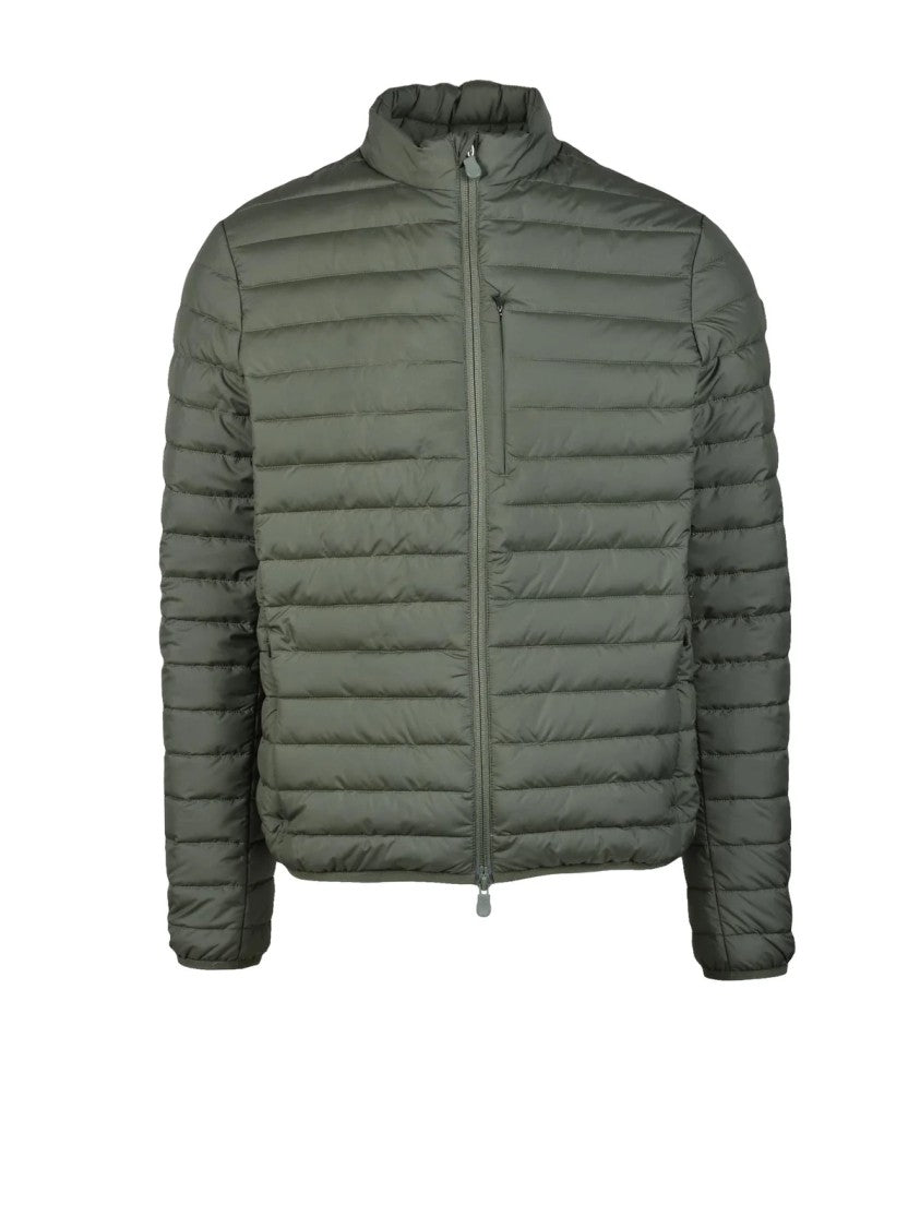 Save The Duck Green High-Collar Down Jacket