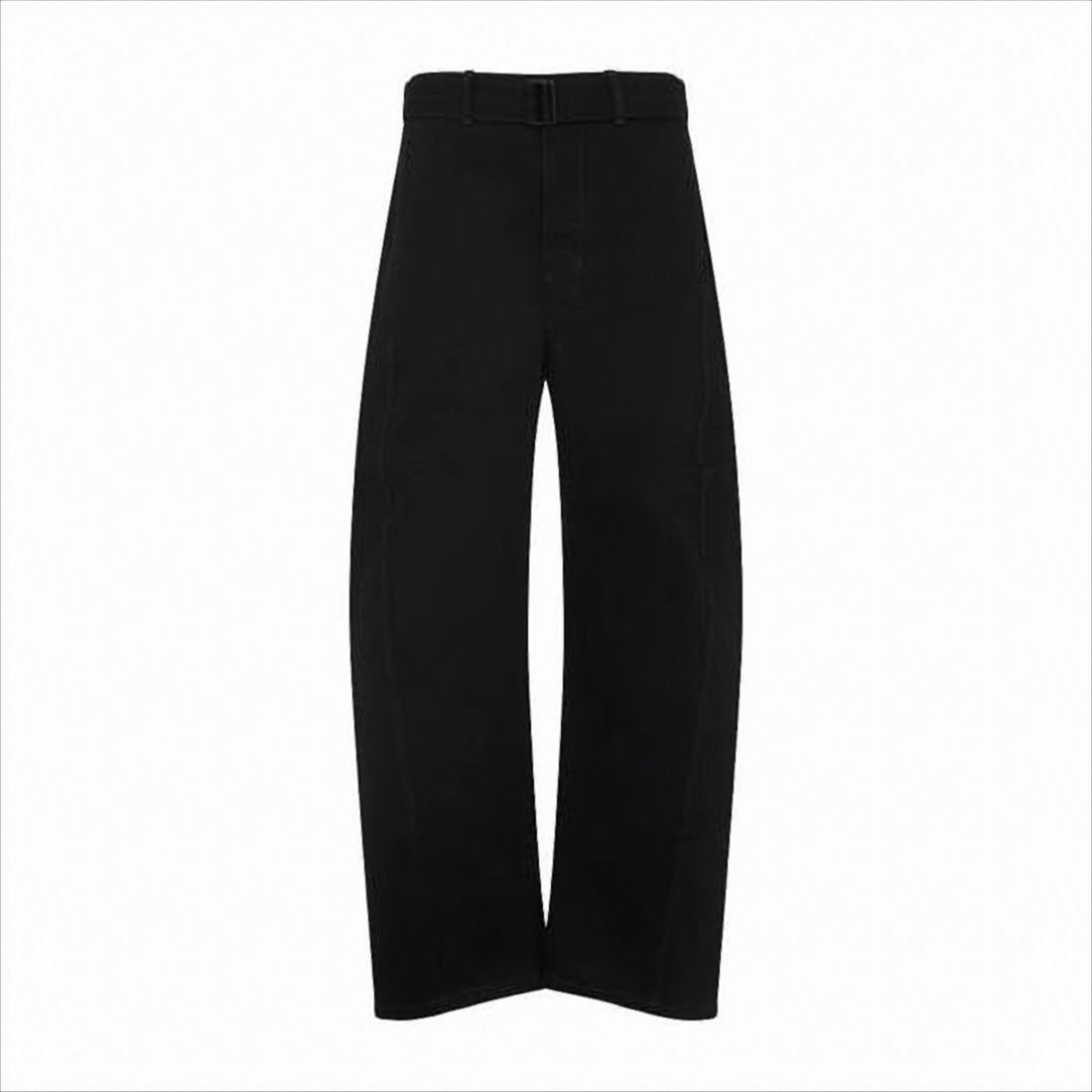 Lemaire Wide-Leg Casual Pants With Rectangular Buckle