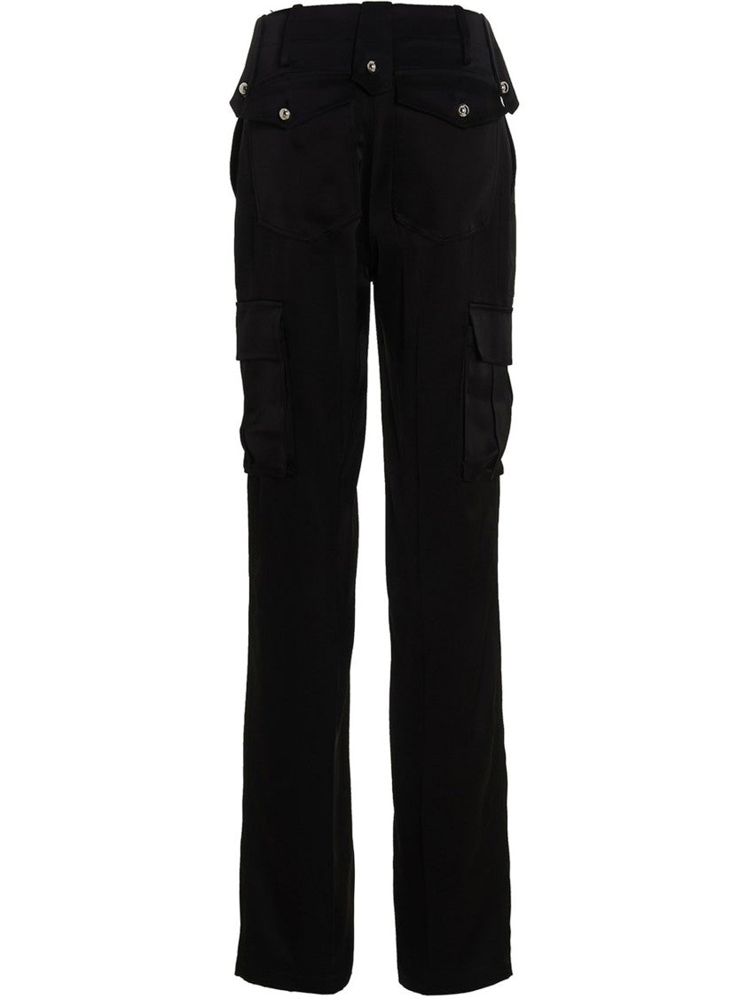 David Koma Satin Cargo Pants