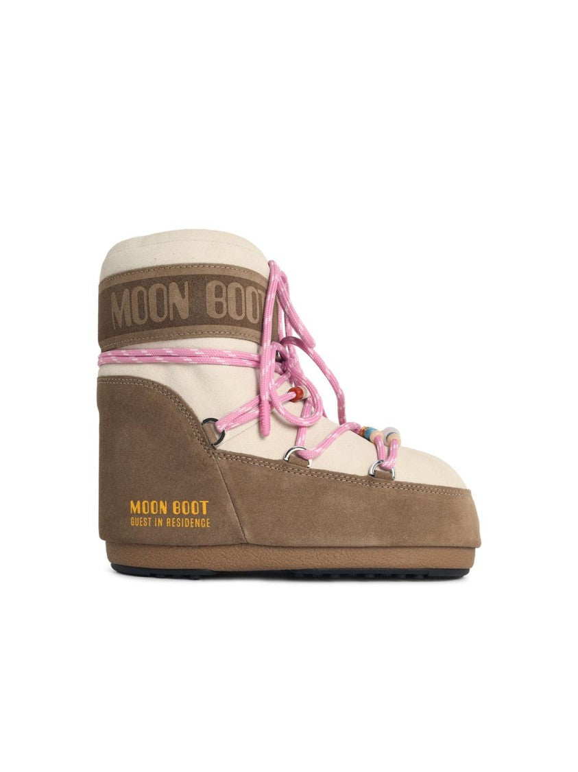 Moon Boot Moon Boot 'Icon' Beige Suede Low Top