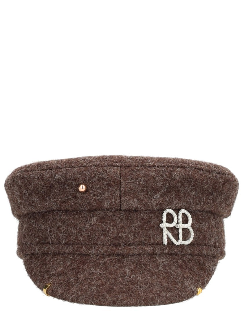 Ruslan Baginskiy Textured Wool-Blend Baker Boy Hat
