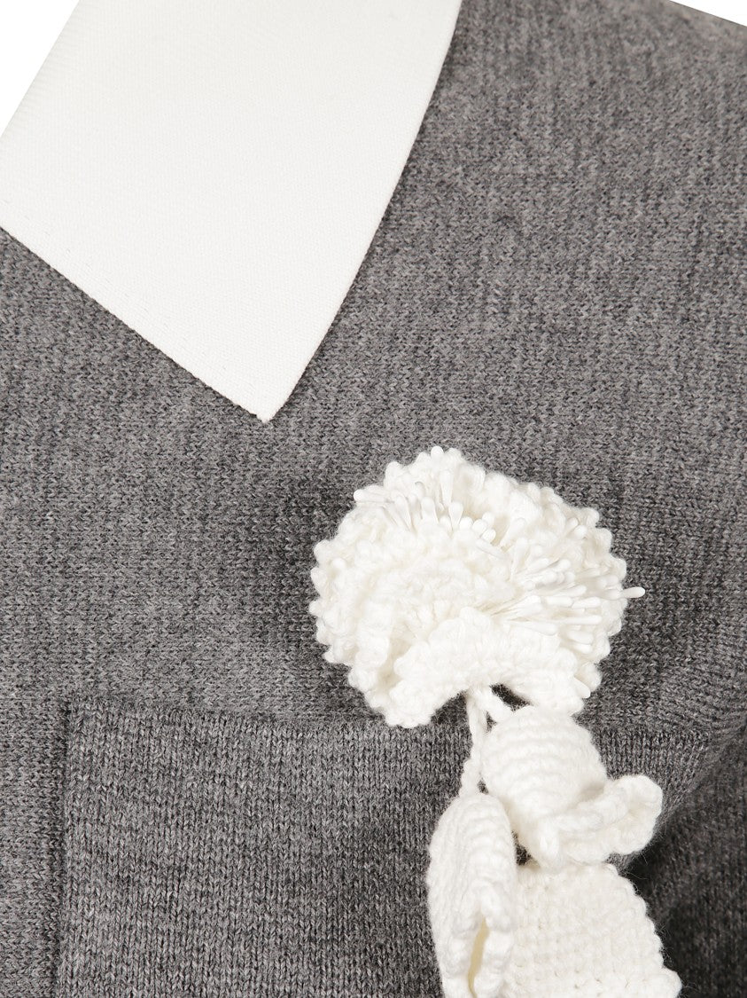 Self-Portrait Crochet Floral Mini Dress