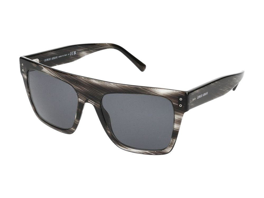 Giorgio Armani Sunglasses 0Ar8177 540787 Striped Grey 52/18/145