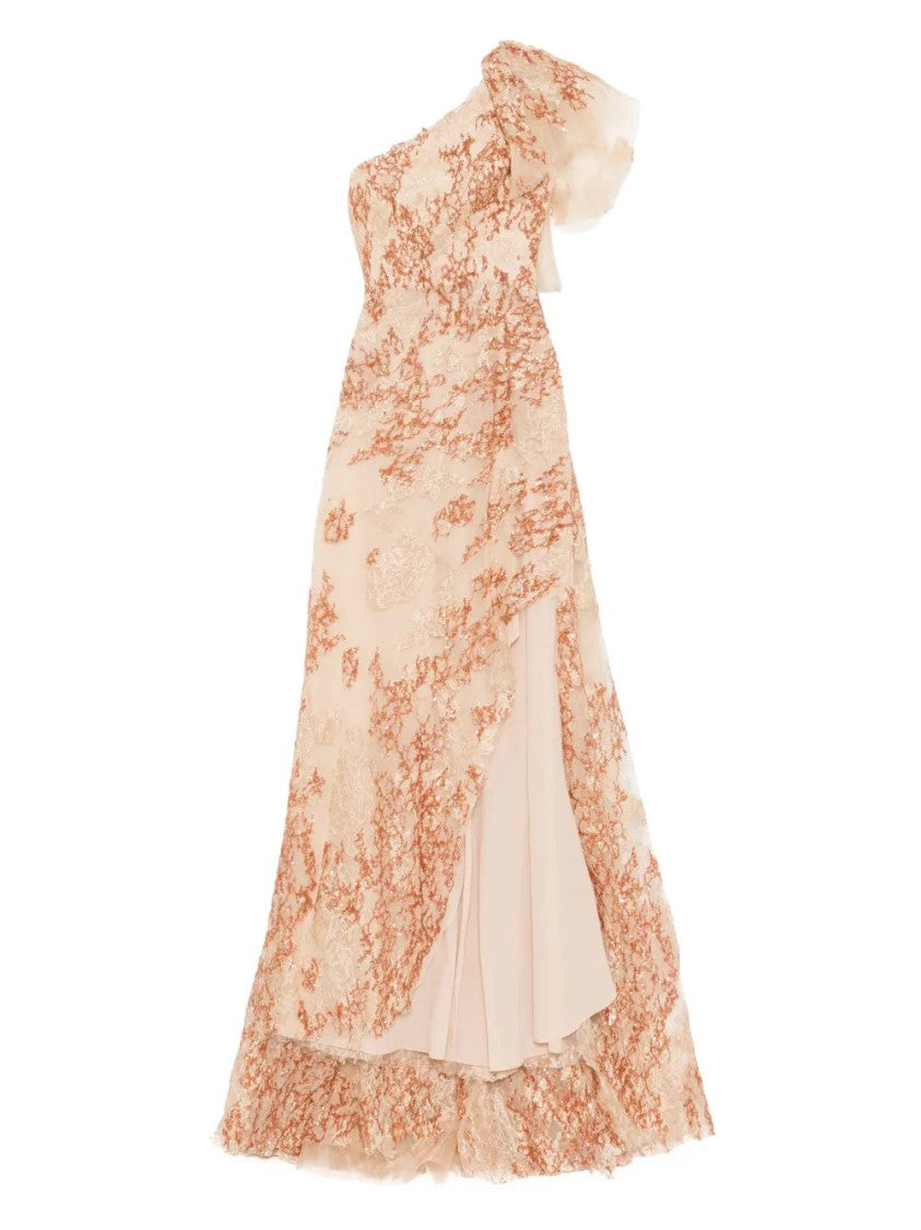 Saiid Kobeisy Embroidered One-Shoulder Dress