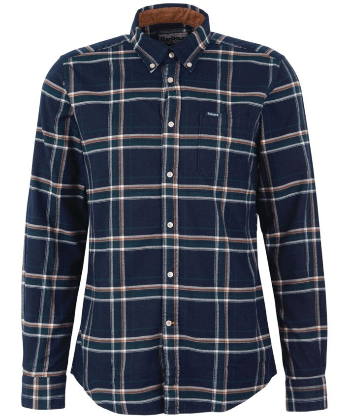 Barbour Highland Check Shirt With Corduroy Trim
