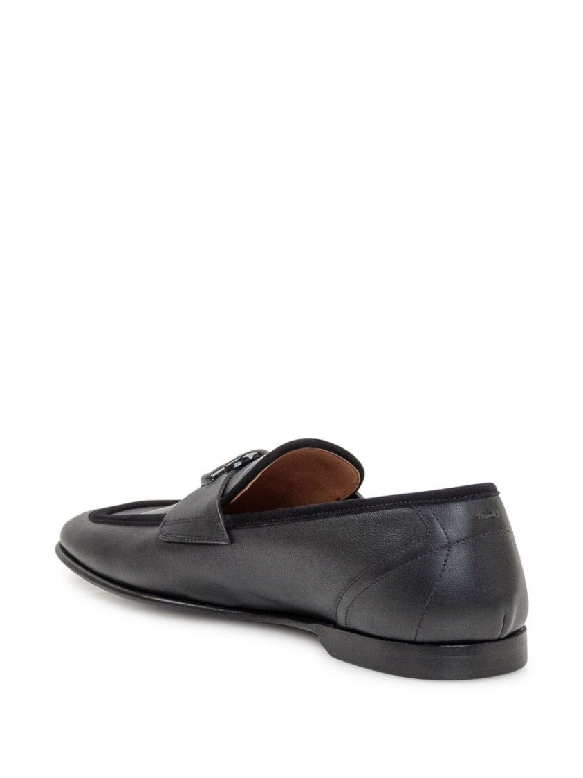 Dolce & Gabbana Pointed Toe Calf Leather Loafers
