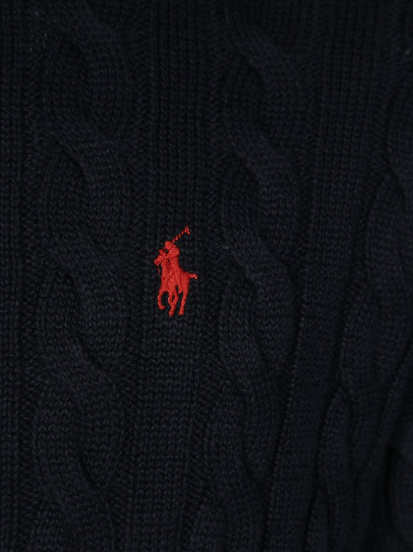 Polo Ralph Lauren Cable-Knit Cotton Sweater With Round Neckline