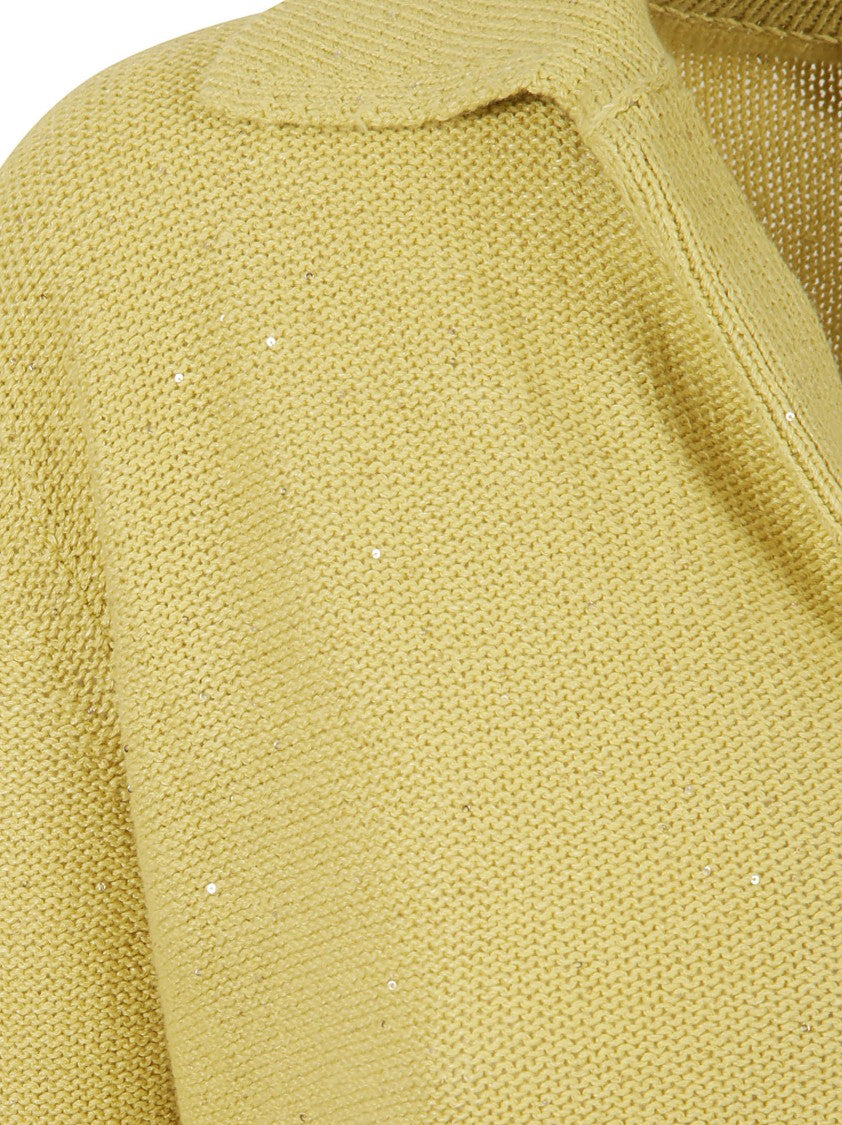 Fabiana Filippi V-Neck Textured Knit Top