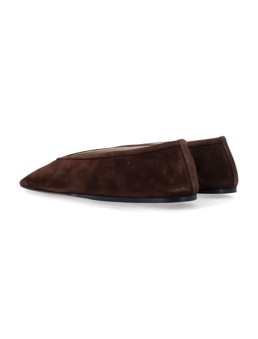 Le Monde Beryl Luna Chocolate Suede Slip On Shoes
