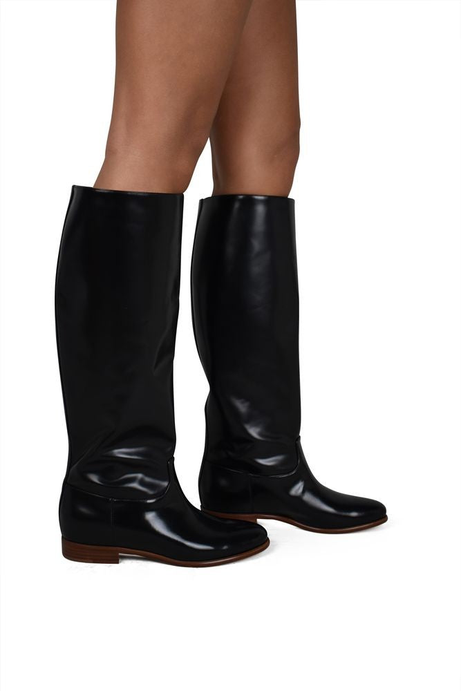 Gabriela Hearst Tall Boots In Glossy Patent Leather