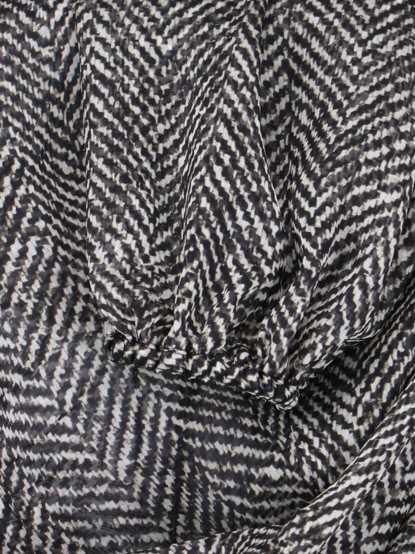 Dolce & Gabbana Silk Chiffon Shirt – Black