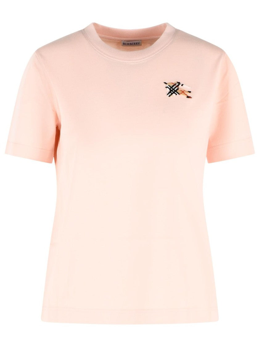 Burberry 'Frankie' Pink Cotton T-Shirt