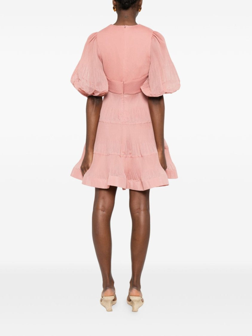 Zimmermann Mini Dress With Deep V-Neck