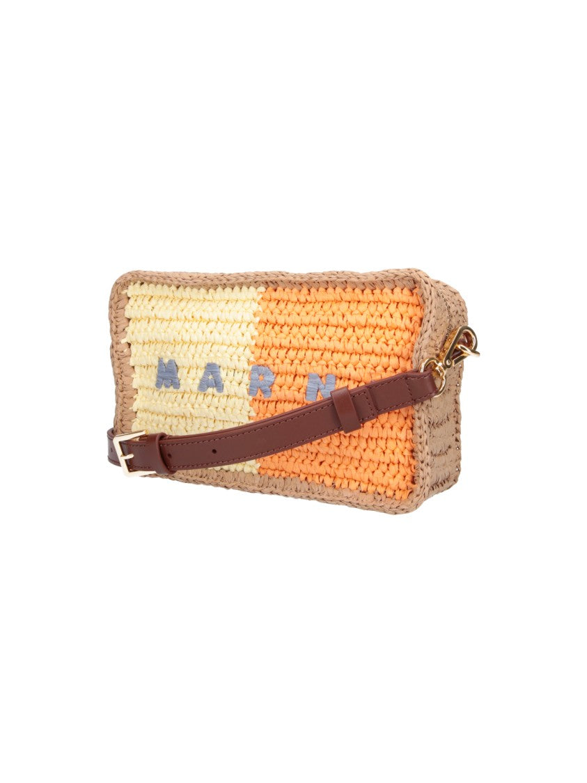 Marni Multicolor Seaside Woven Raffia Bag