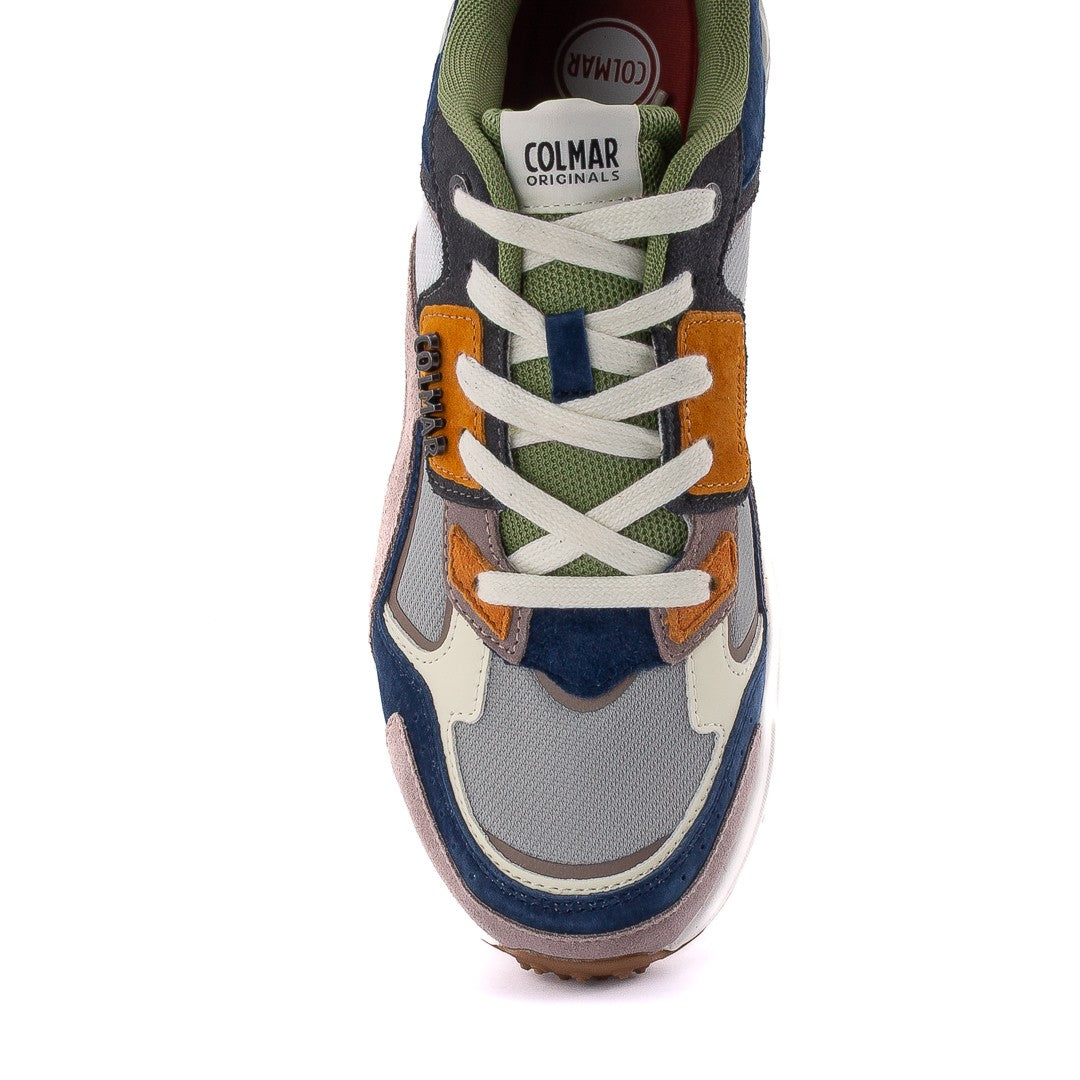 Colmar Originals Lightweight Grey Sneakers With Suede Accents