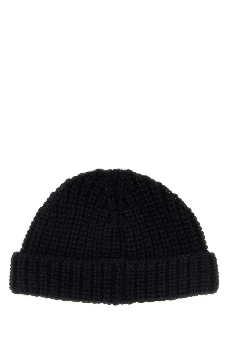 Valentino Garavani Black Wool Beanie Hat