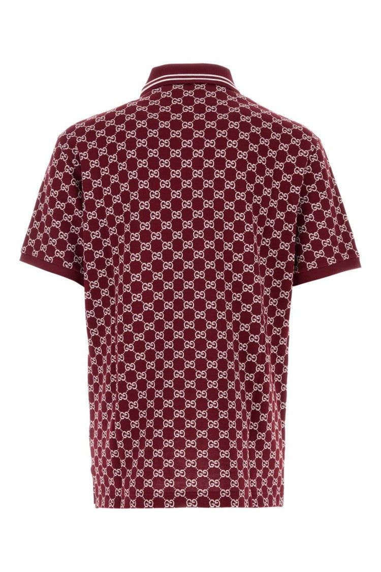 Gucci Embroidered Piquet Polo Shirt