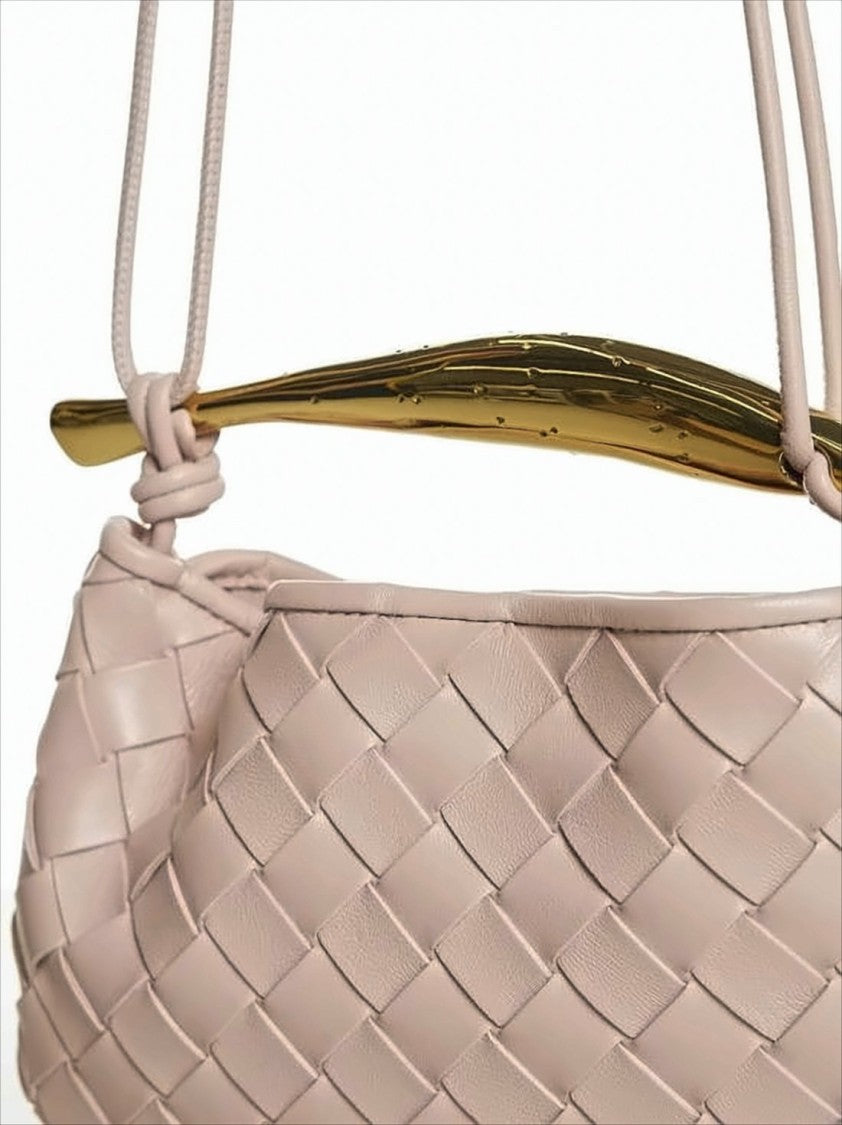 Bottega Veneta Woven Lambskin Shoulder Bag