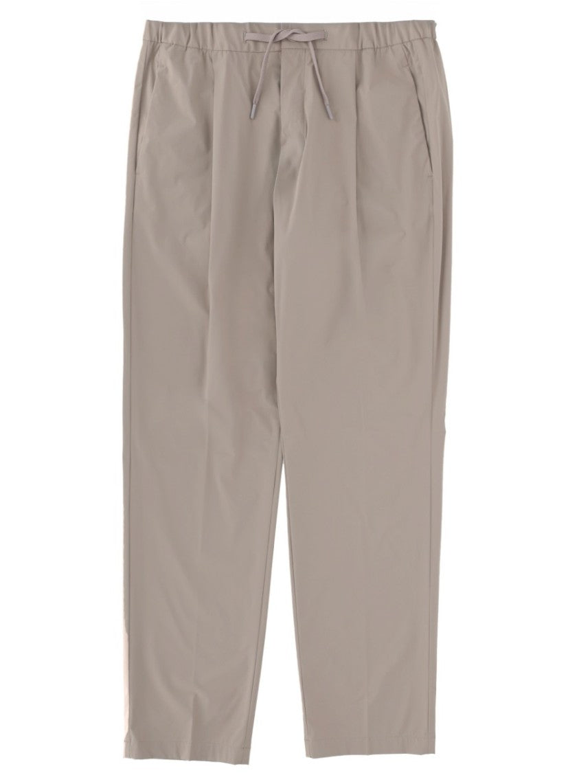 Herno Neutrals Drawstring Elastic Waistband Polyamide Straight-Leg Pants
