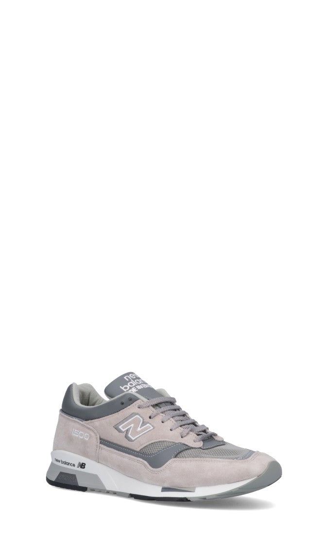 New Balance Suede And Mesh Low-Profile Grey Sneakers