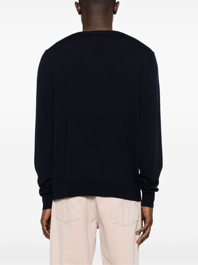 Etro Wool Jumper With Embroidered Monogram