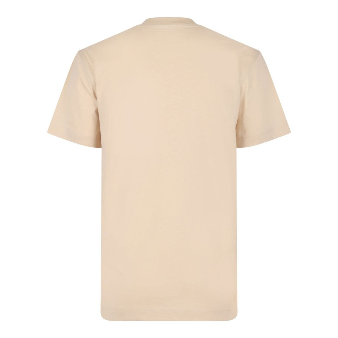 Patou Relaxed-Fit Beige T-Shirt With Curved Logo Detail
