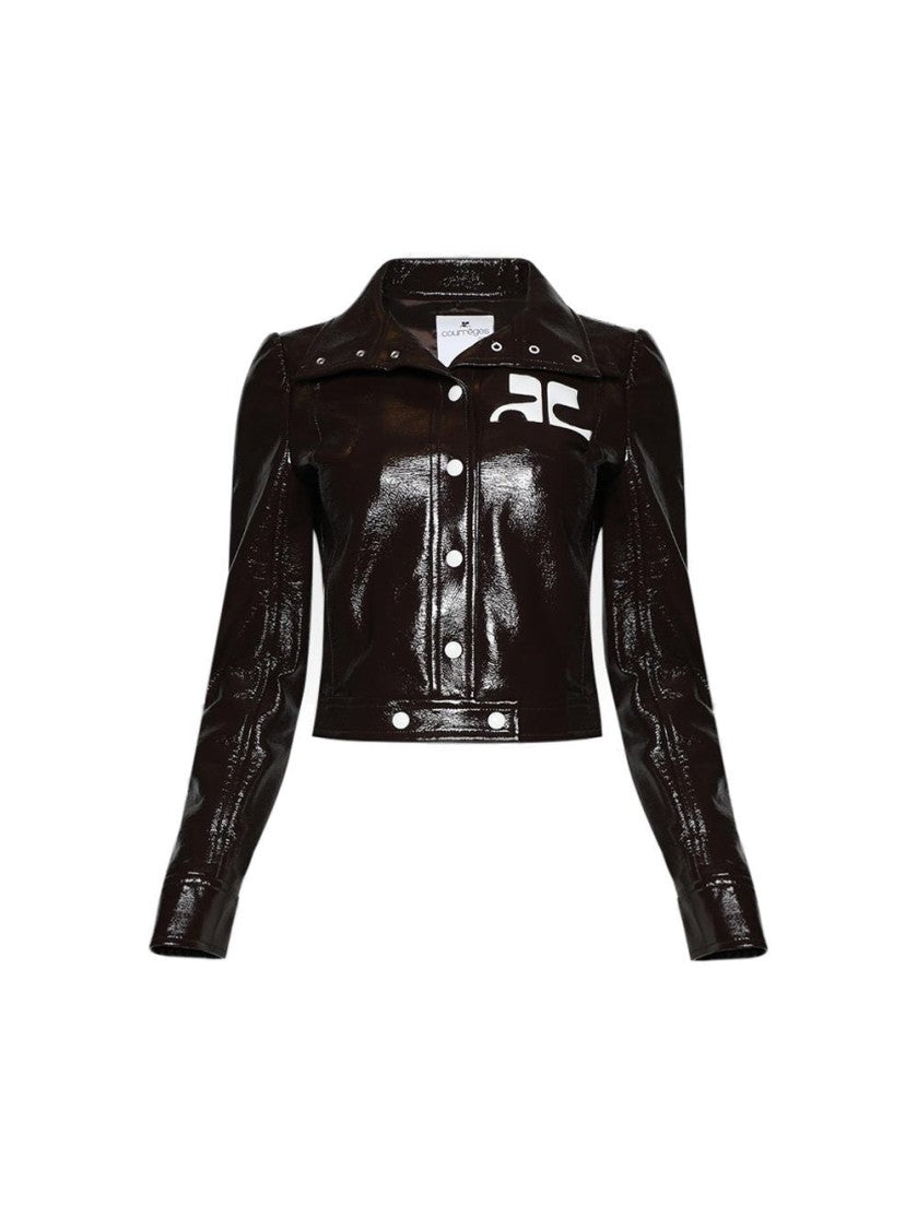 Courrèges Reedition Vinyl Jacket Chocolate