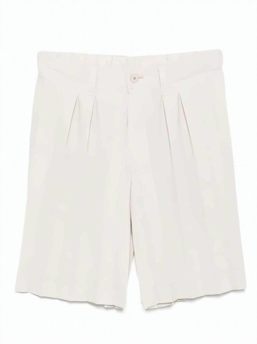 Homme Plissé Issey Miyake Pleated Tailored Shorts With Structured Waistband