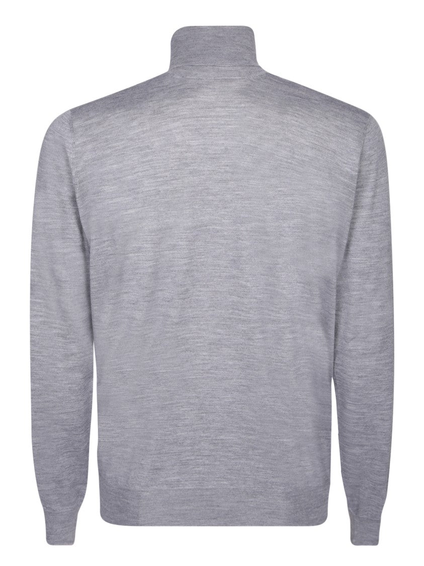 Dell'oglio Grey High Neck Pullover