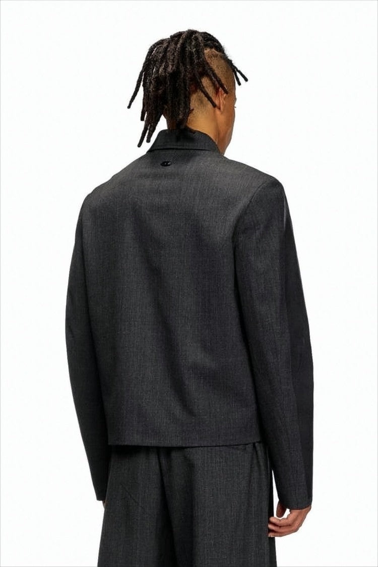 Diesel Cropped Black Jacket