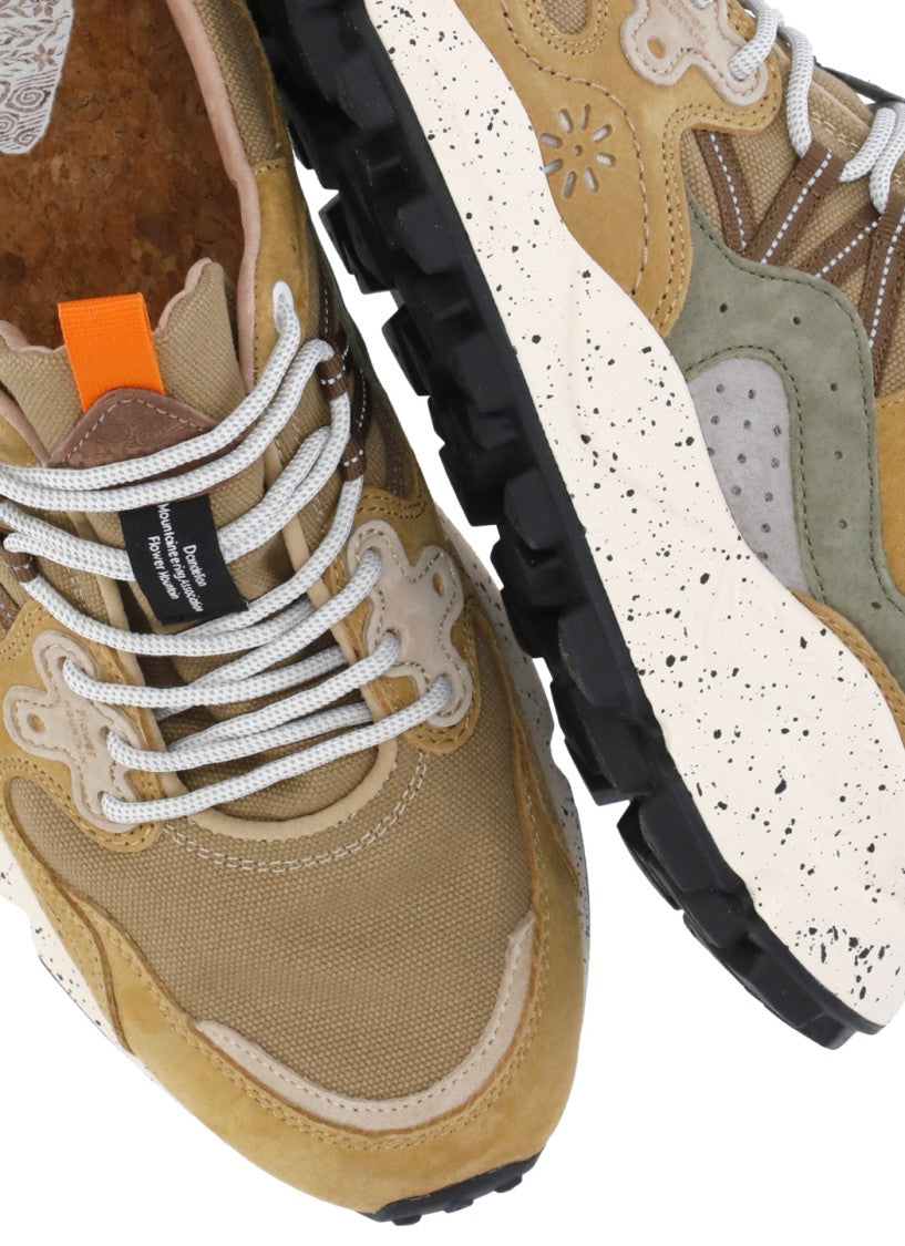 Flower Mountain Beige Yamano 3 Suede Inserts Sneakers