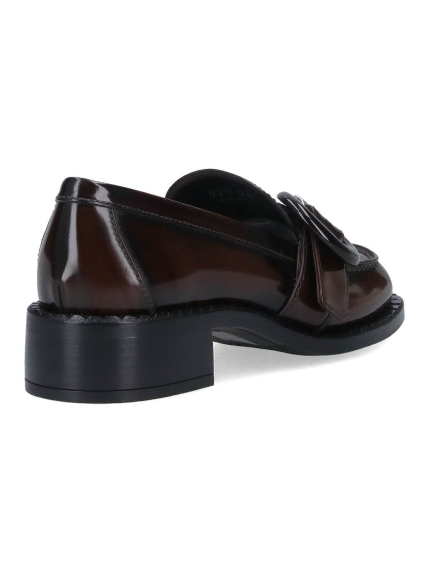 Prada Calfskin Loafers – Brown