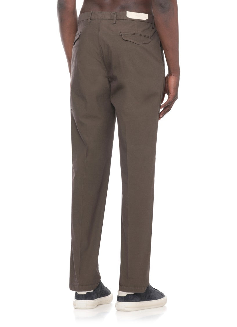 Briglia 1949 Brown Bg21 Flap Pockets Straight-Leg Pants