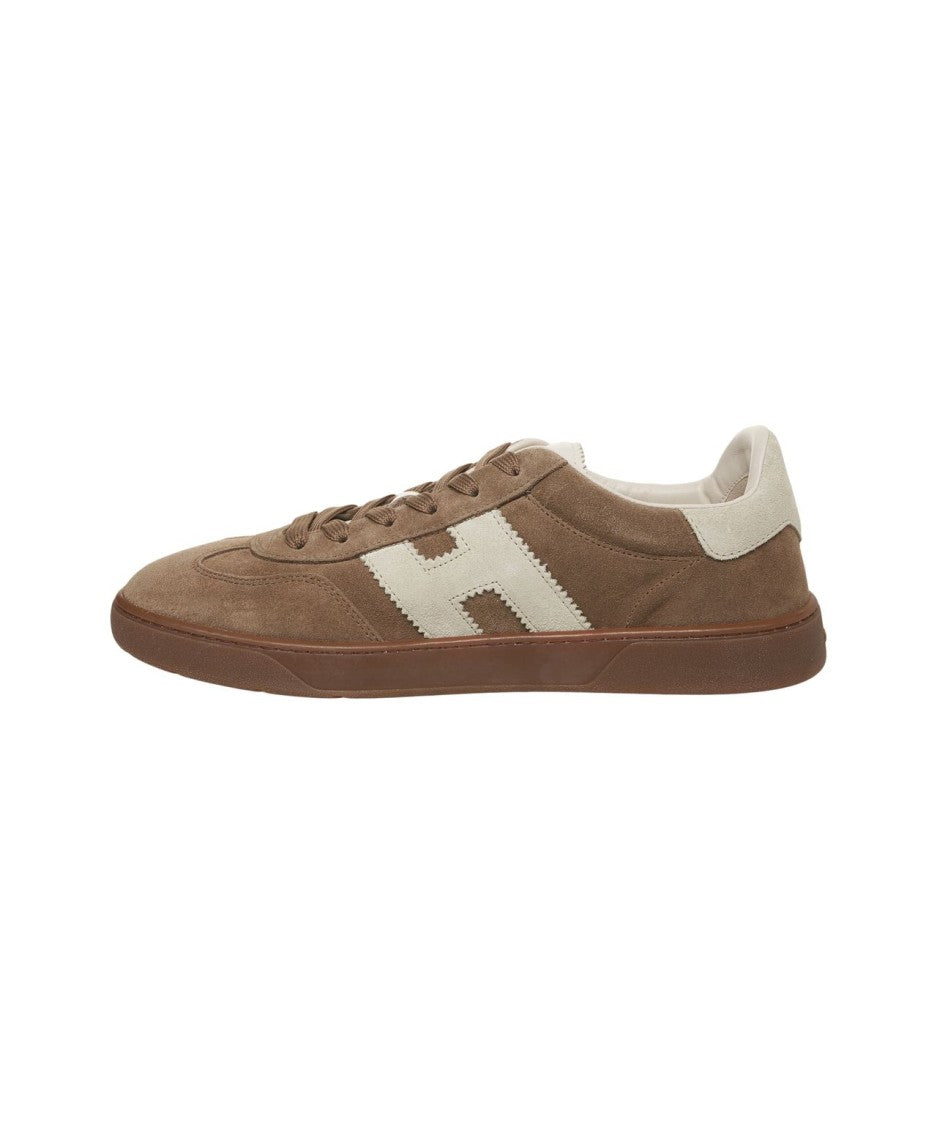 Hogan Suede Sneakers With Contrasting Logo Detail