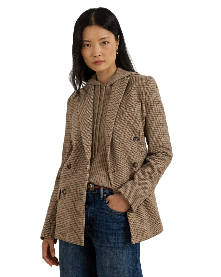 Lauren Ralph Lauren Double-Breasted Ryen Blazer With Notch Lapel