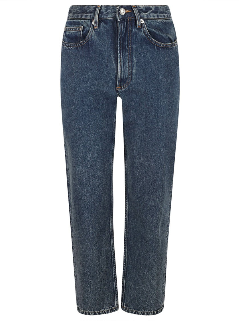 A.P.C. High-Waisted Straight-Leg Jeans With Faded Finish