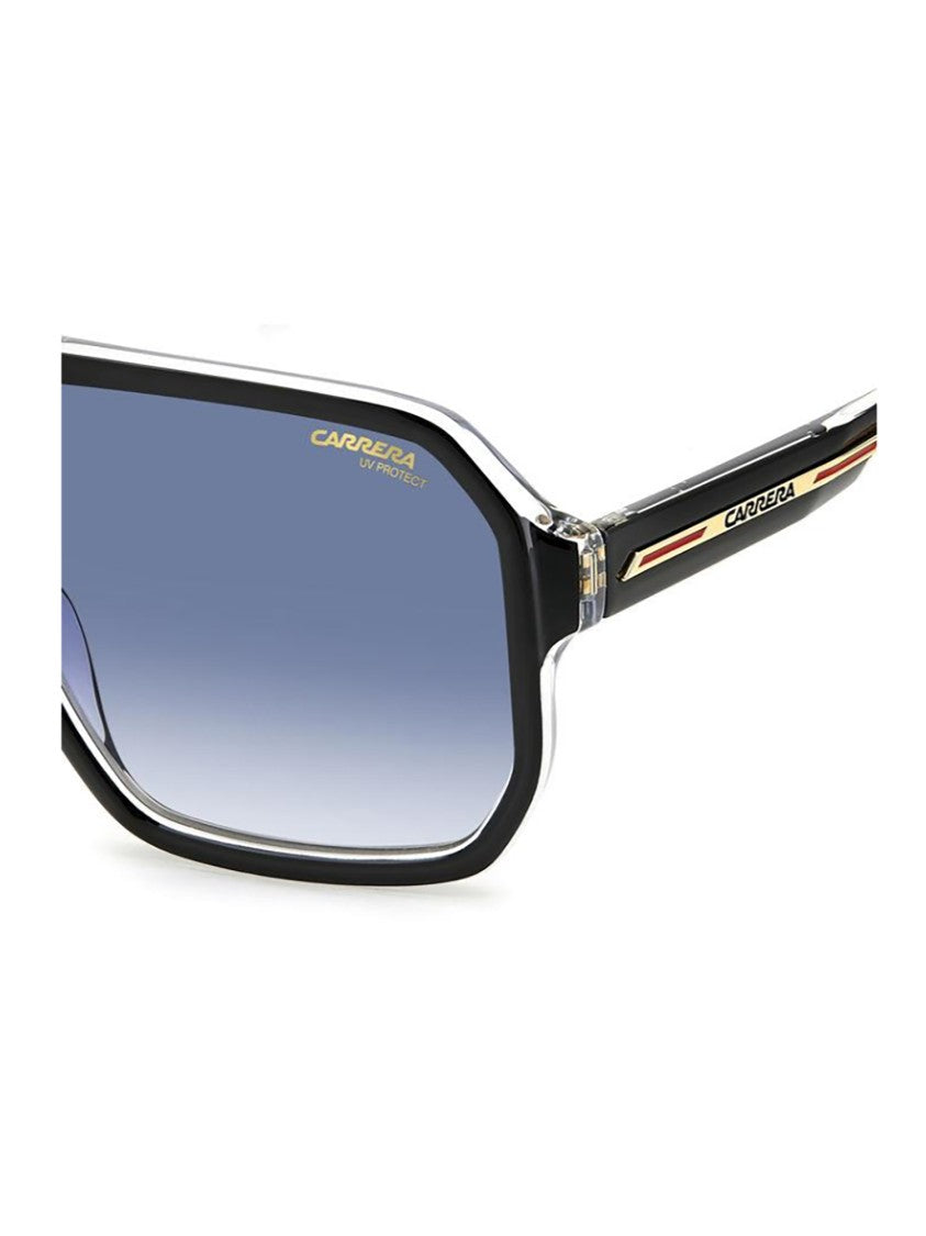 Carrera Geometric Black Frame Gradient Lens Sunglasses