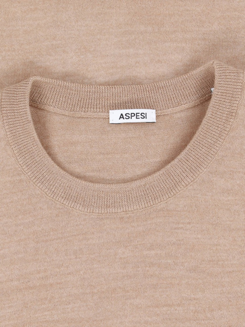 Aspesi Brown Virgin Wool Sweater