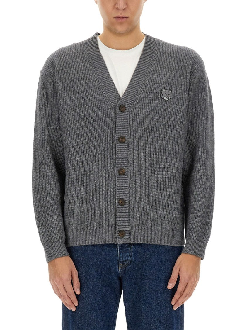 Maison Kitsuné Ribbed Cardigan