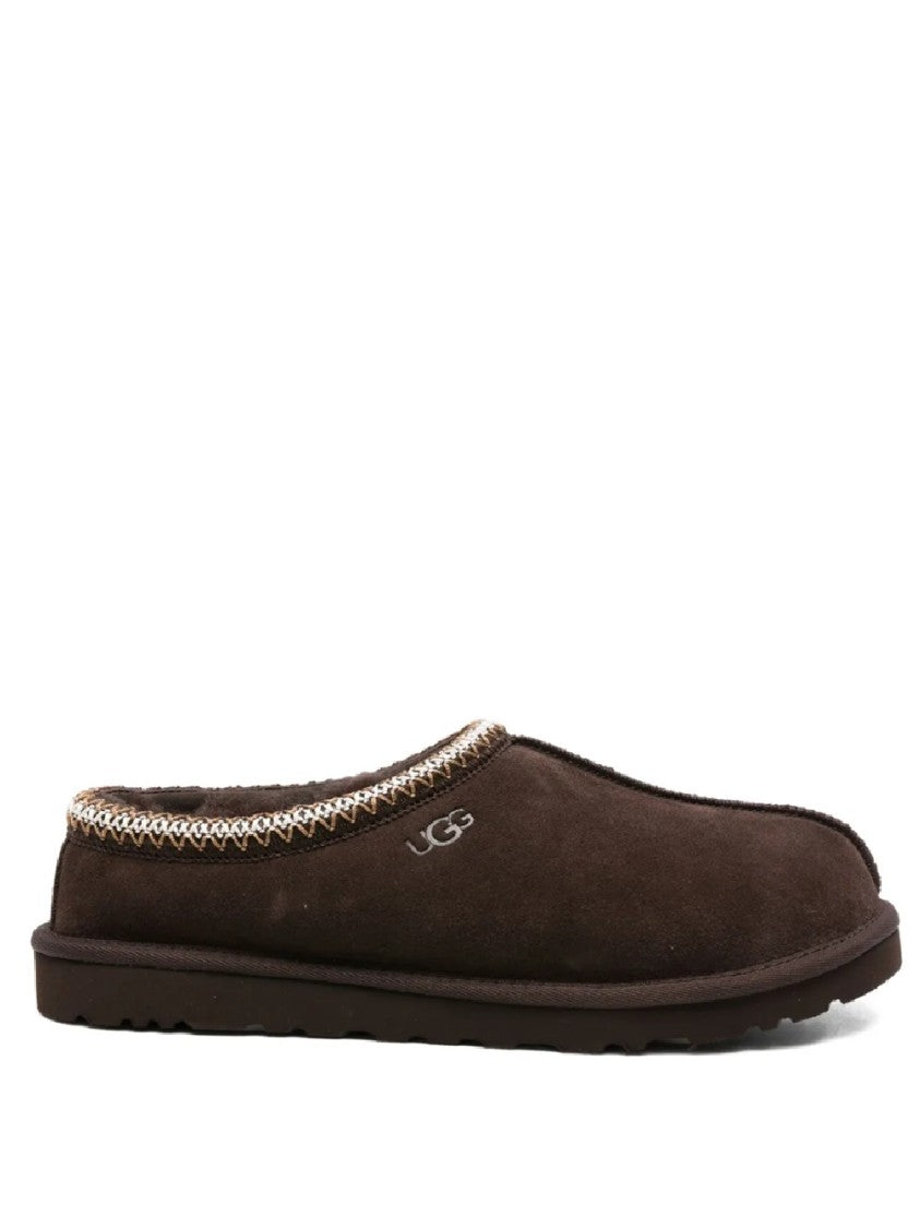 Ugg Suede Leather Slip-On Slipper With Plush Interior