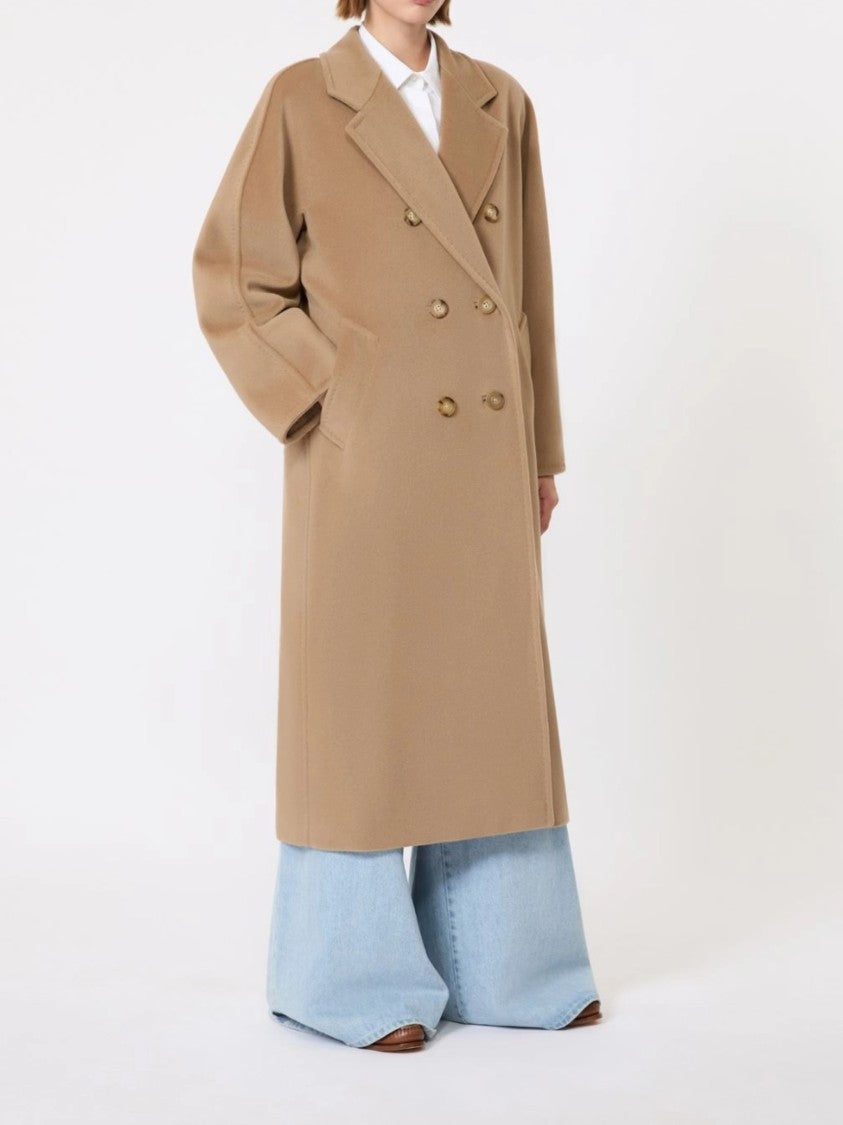 Max Mara Madame Double-Breasted Wool Long Coat