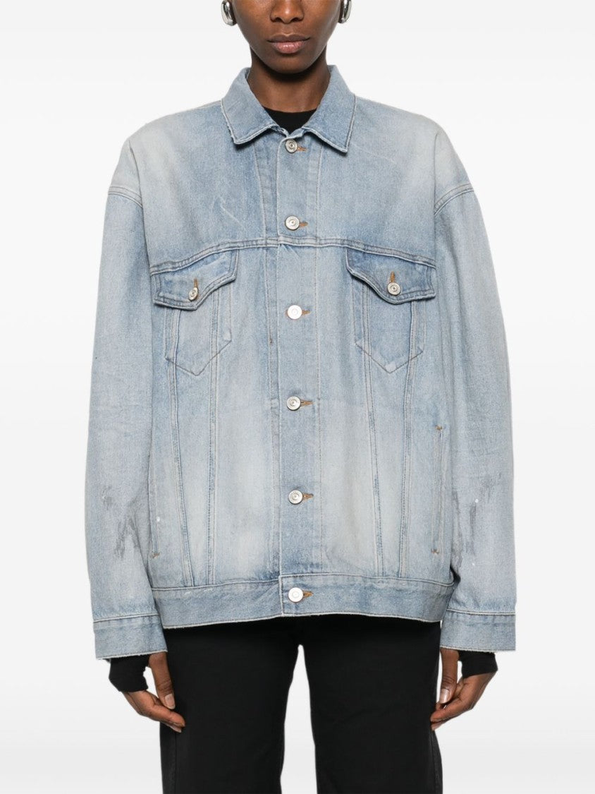 Balenciaga Light Washed Oversized Denim Jacket