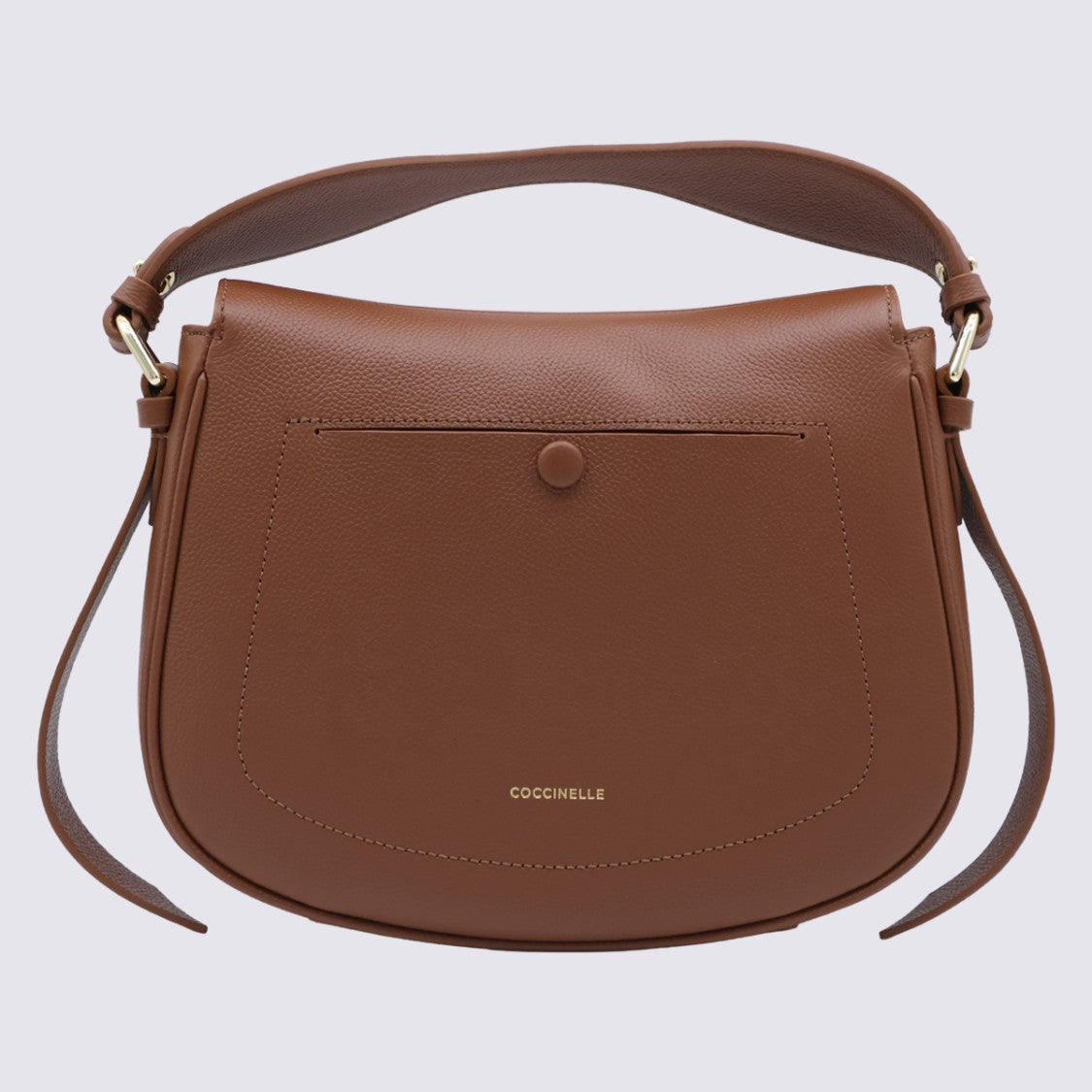 Coccinelle Structured Medium Handbag With Gold-Tone Hardware