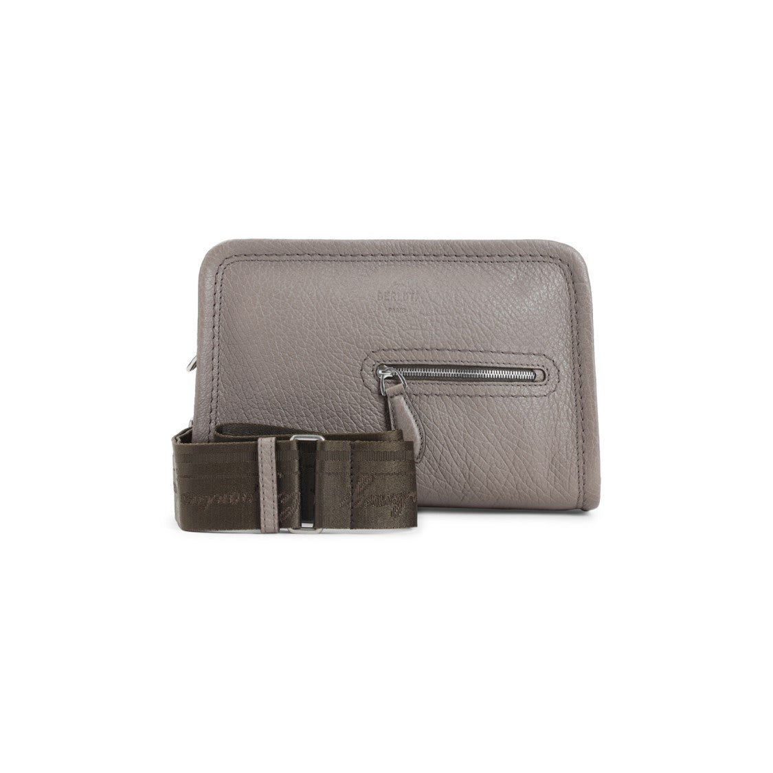 Berluti Grey Grained Leather Shoulder Bag