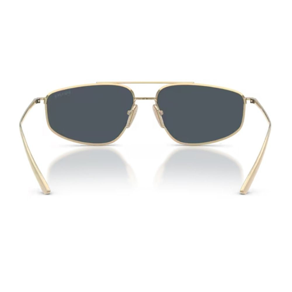 Prada Gold-Tone Pr C51s Geometric Metal Sunglasses
