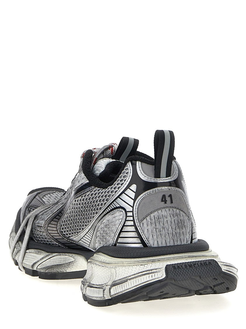 Balenciaga Used-Effect Mesh And Polyurethane Sneakers