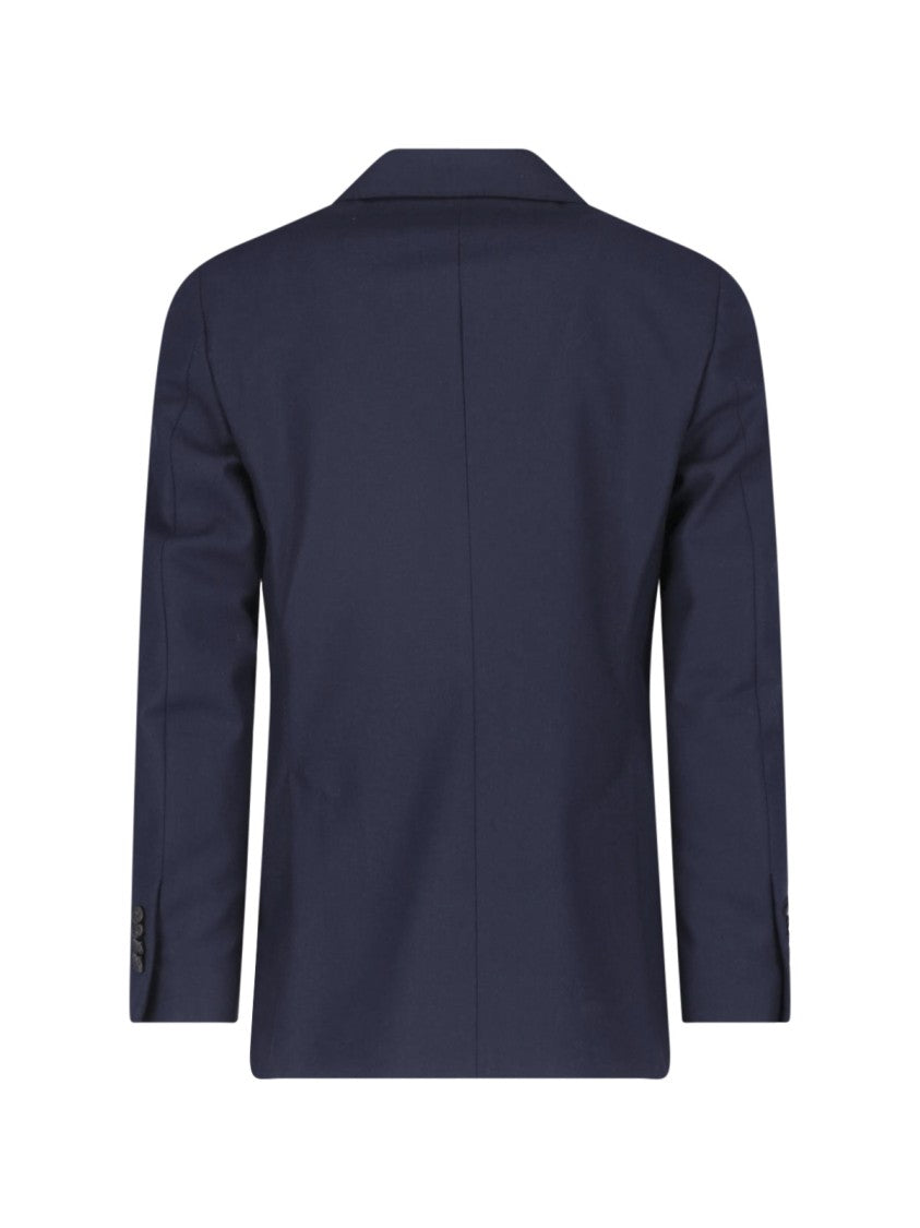 Lardini Tailored Double-Breasted Peak Lapels Blazer
