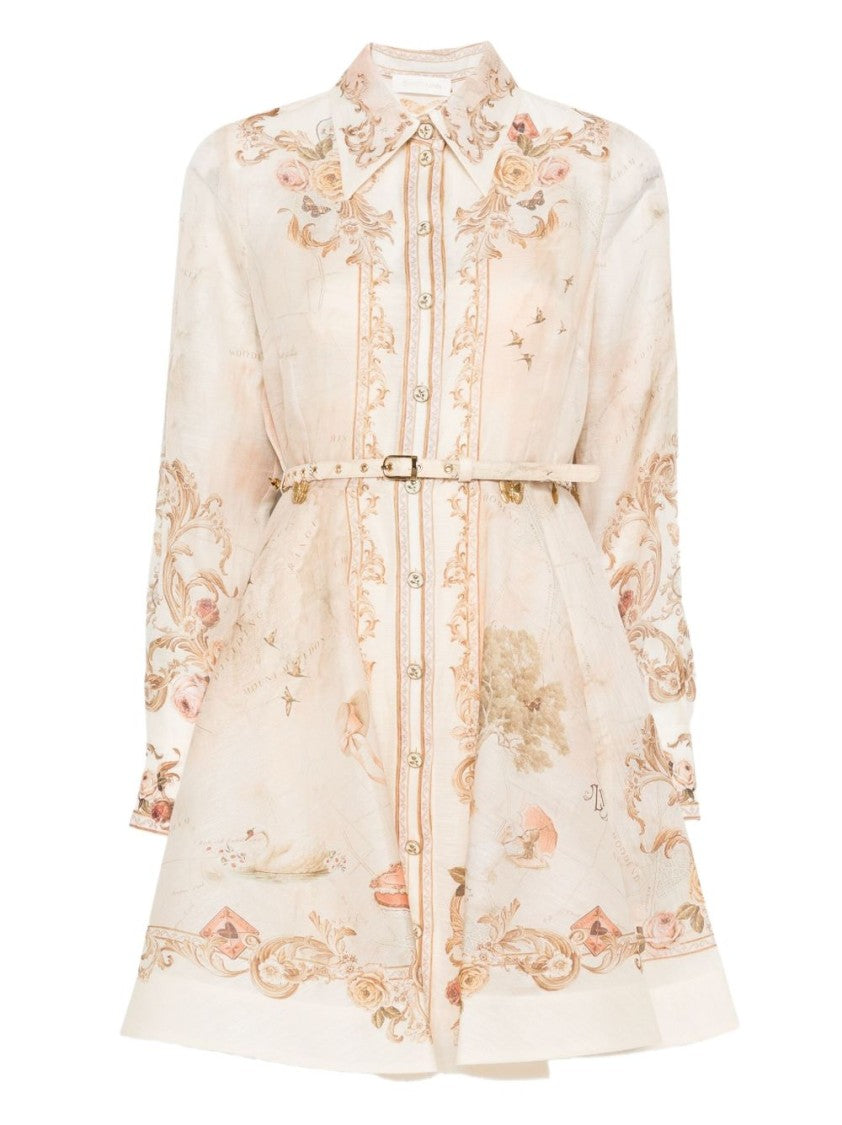 Zimmermann Memento Buttoned Mini Dress