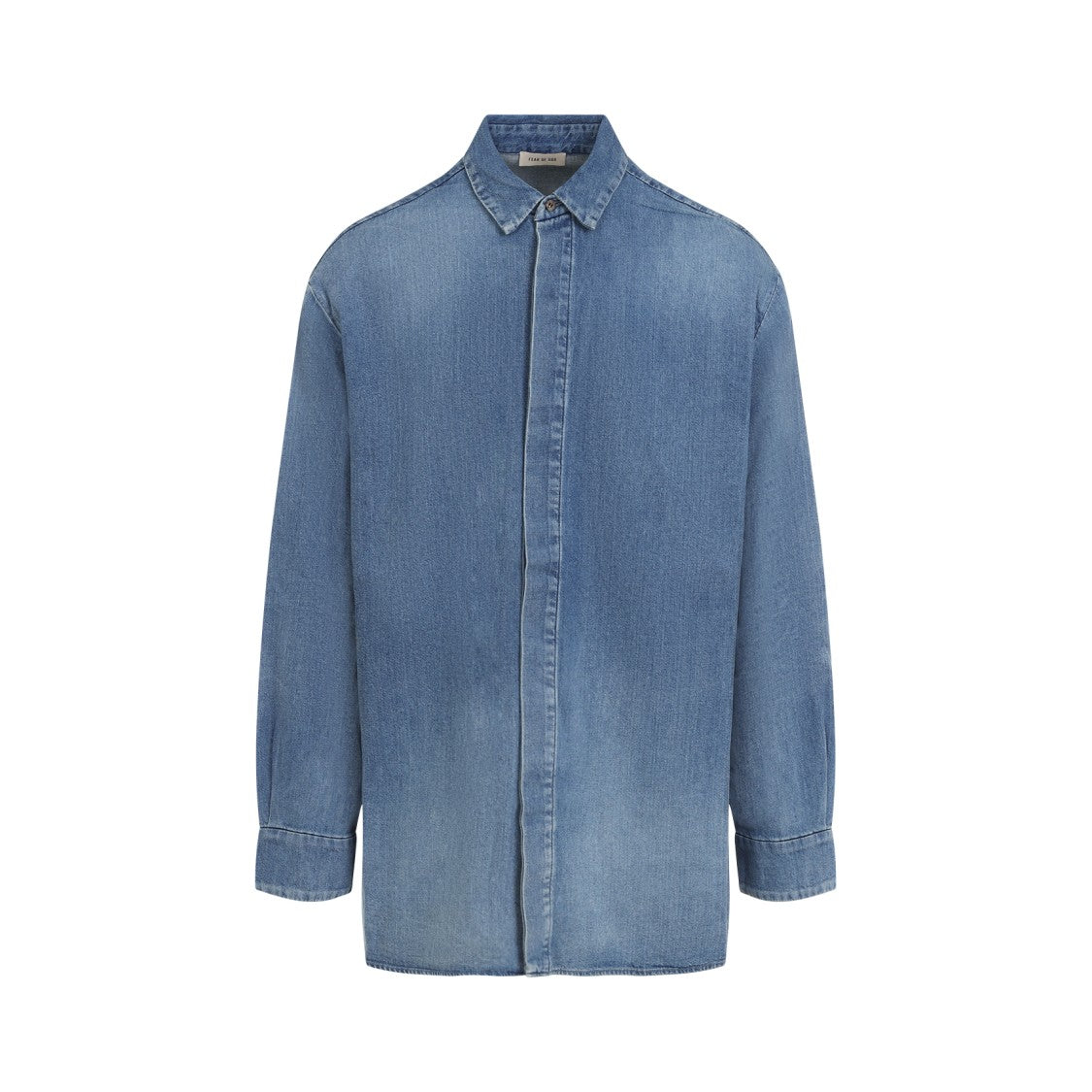 Fear Of God Blue Cotton Denim Shirt